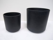 Set/2 Round Pot (Agate Black)