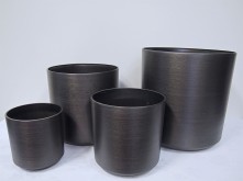 Set/4 Round Pot (Obsidian Grey)